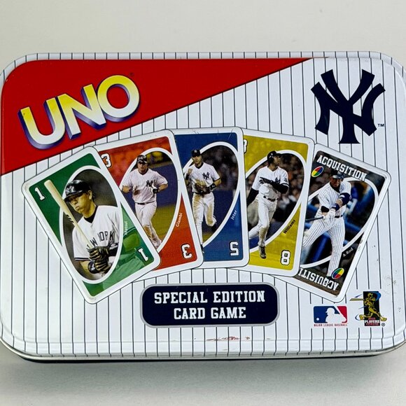 UNO New York Yankees 2004 Special Edition Card Game Tin – Sababa Toys MLB - Picture 1 of 7